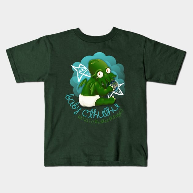 A cute baby cthulhu Kids T-Shirt by AlexRoivas